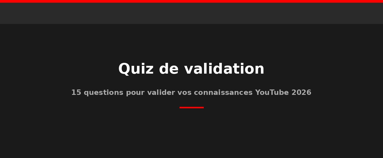 Quiz de validation